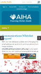 Mobile Screenshot of aiha.org